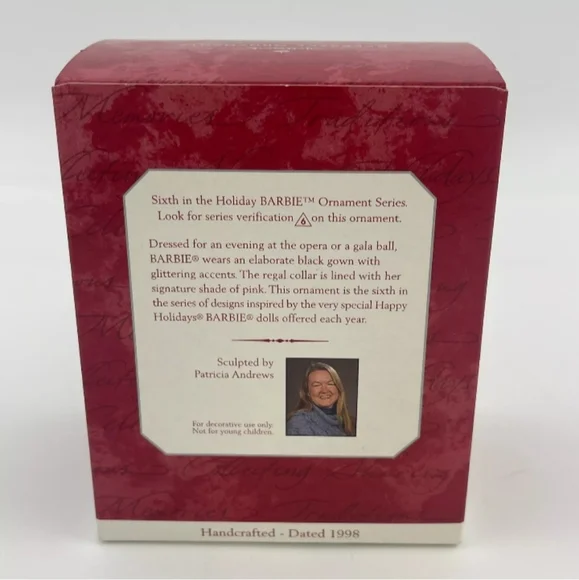 Hallmark Keepsake Holiday Barbie 1998 Ornament - Picture 2 of 5